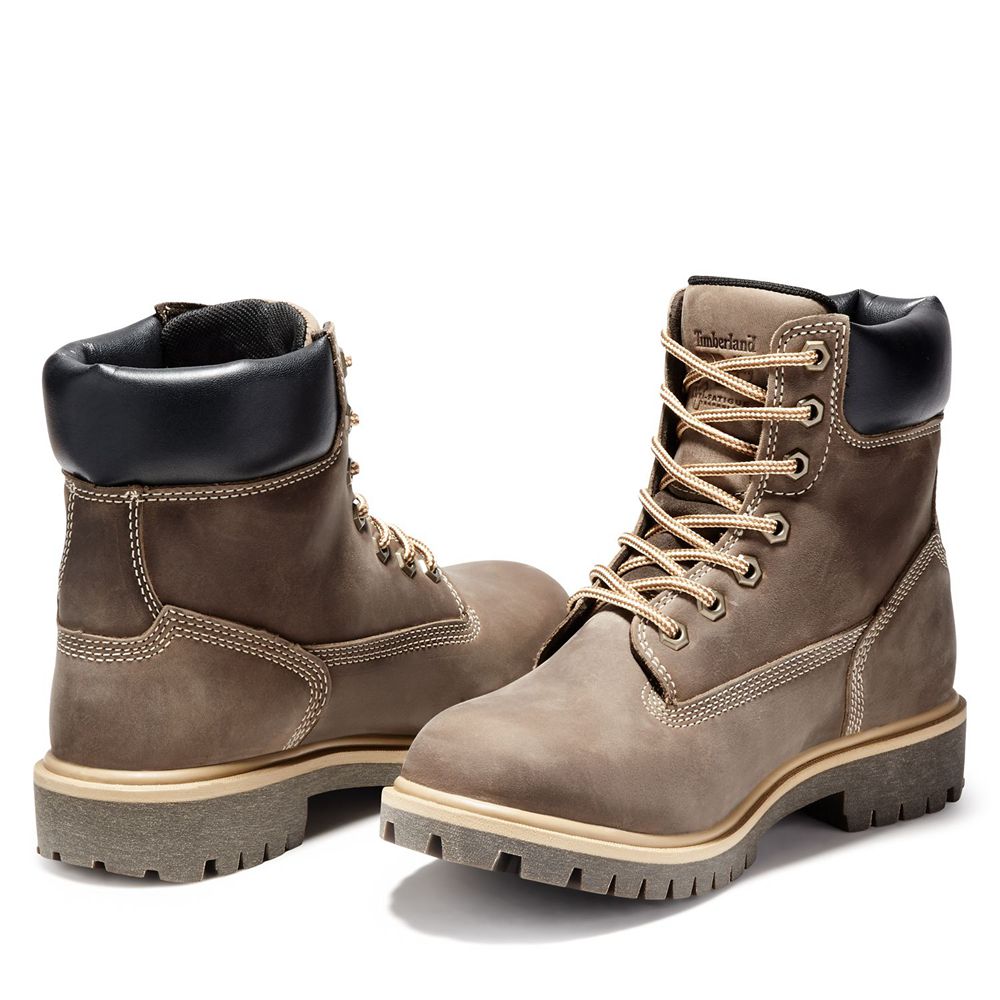 Bocanci De Muncă Timberland Dama Maro - Pro® Direct Attach 6\" Steel Toe - Romania - RYQPGB104